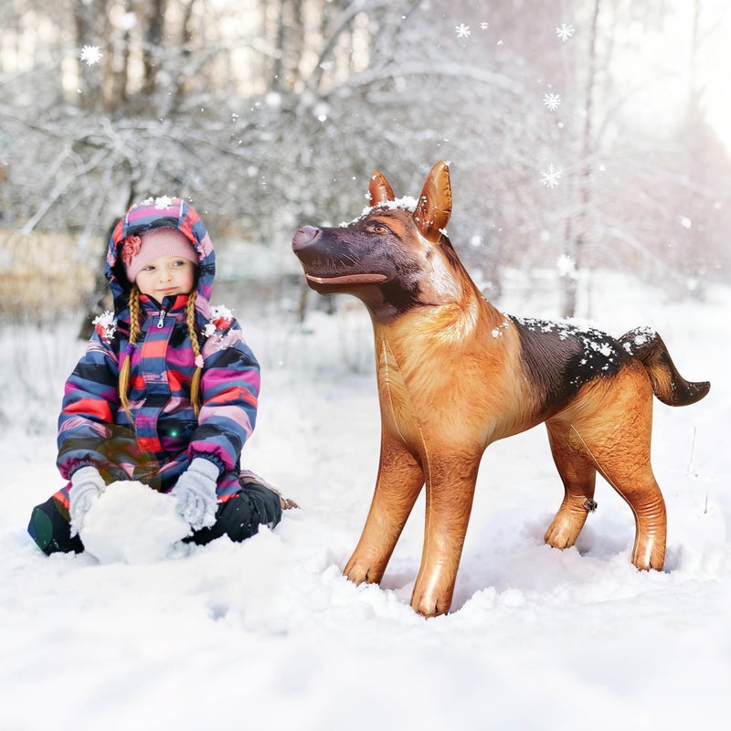 Jet Creations German Shepherd Dog Inflatable, 43" L x 30" H â€“ Christmas Yard Decorations, Room & Classroom Decor, Birthday Party Prop, Police Dog/K9 Animal Toy & Gift for Kids, Black & Tan, 1 Pc - Image 2